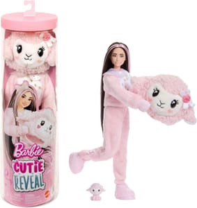 Barbie Cutie Reveal Doll & Accessories, Cuddly Lamb