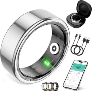 BohoJoc Smart Ring: Heart Rate, Sleep, Blood Oxygen, Steps, Waterproof