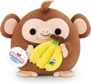 Snackles Series 2 Monkey Plush Toy, Licensed Banana, 35 Cm