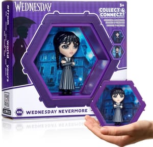 WOW! PODS 4D Wednesday Addams Nevermore Uniform Bobblehead Wall Display