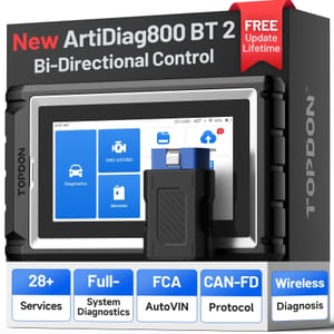 TOPDON AD800BT2 OBD2 Scanner and Car Diagnostic Tool, Lifetime Updates