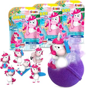 INKEE Unicorn Bath Bombs Set of 3 for Kids