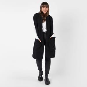 OHS Teddy Fleece Pocket Scarf - Black