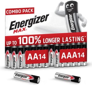 Energizer Max AA/AAA Batteries 28-Count Combo Pack - £7.58 S&S