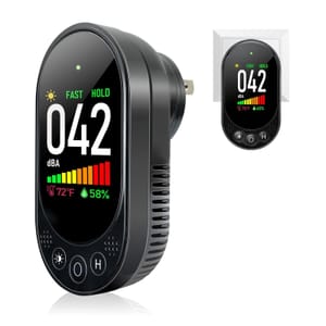 VETOUCH Plug-in Decibel Meter, 3-in-1 Sound Level with Adjustable Alarm