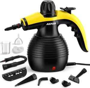 AKPIAN Handheld Steam Cleaner 3.2 Bar 1050W with 10 Accessories