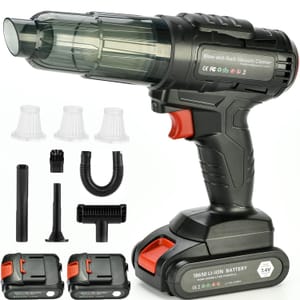 Cutigic Cordless Car Vacuum, 30000Pa, Dual Battery, 20min Runtime