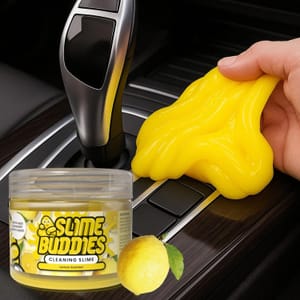 Slime Buddies Putty Gel for Car Vents, Keyboards, Lemon Scent
