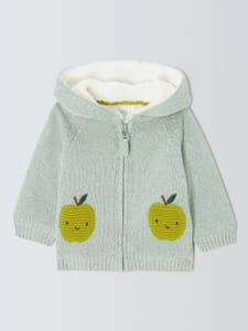 Baby Apple Zip through Hooded Jacket