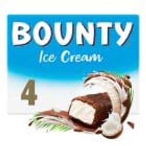Bounty Chocolate Coconut Ice Cream4x50ml