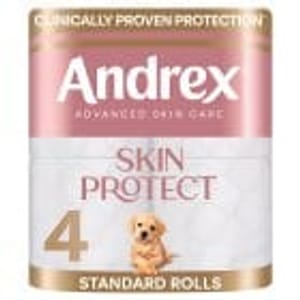 Andrex Skin Protect Toilet 4 Roll 4 X 155 Sheets