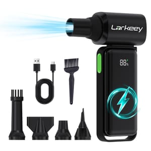 Cordless Air Duster 180000 RPM, 12-Speed Mini Blower with Fast-Charging