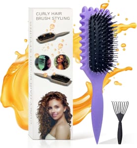 ENGHEK Curly Hair Brush for Detangling and Defining Curls
