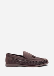 Where's That from Colby Brown Weave Slip on Loafers 7