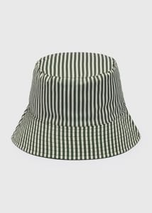 Green Stripe Reversible Bucket Hat S/M