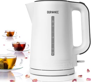 Duronic EK17 WE Electric Cordless Kettle Fast Boil, Dry Protection