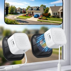 AKIYO 3MP 2K Indoor Window Camera Safeview WiFi Cameras 2-Pack