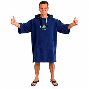 Microfibre Towel Changing Robe - Blue/Green