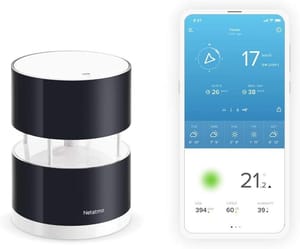 Netatmo Wireless Anemometer Wind Speed and Direction, NWA01-WW, Black