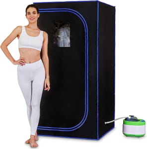 SereneLife Portable Steam Sauna, 1600W, 4L Steamer, ETL, Includes Chair