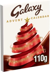 Galaxy Smooth Milk Chocolate Advent Calendar Christmas Gift Box, 110g