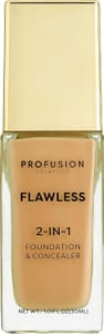 Profusion Cosmetics Flawless 2-in-1 Foundation and Concealer, Full Coverage