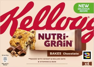 Kellogg's Nutri-Grain Bakes Chocolate Snack Bars (4x45g) - £1.13 S&S Voucher