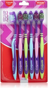 Colgate Zigzag Interdental Toothbrush, Multi-Angle Bristles, Medium, Pack of 6