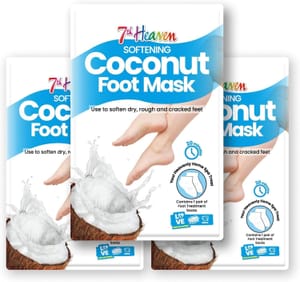 7th Heaven Foot Mask, Multipack 3: Moisturising Treatment Socks - £4.27 S&S