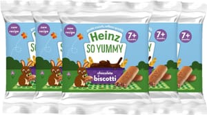 Heinz so Yummy Chocolate Biscotti Baby Snacks 7+ Months 6x60g - £2.85 S&S