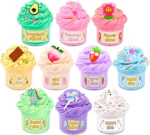 Premium Scented Butter Slime 10 Pack with Charms