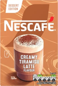 Nescaf Creamy Tiramisu Latte Sachets 7 X 19.5g - £1.66 S&S
