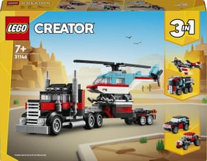 LEGO Creator 3-in-1 Flatbed Truck with Helicopter 31146