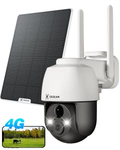 COCOCAM 4G LTE Solar Outdoor Wireless Security Camera 2K