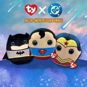 TY Squishy Beanies DC 10-Inch Plush Bundle