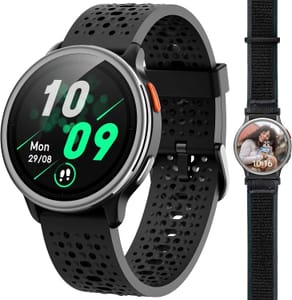 DEAL STACK - Quican Smart Watches, 1.27-Inch Round, Answer Calls, Black