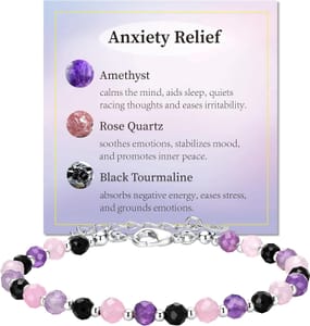 Anxiety Relief Healing Crystal Beaded Bracelets for Women