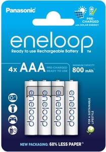 Eneloop AAA/Micro Ni-MH Rechargeable Battery (4-Pack) - £7.55 S&S