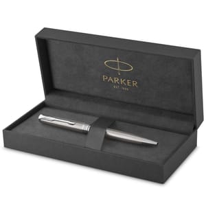 Parker Sonnet Ballpoint Pen Stainless Steel Palladium Trim Gift Box - £34.67 S&S