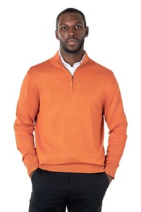XPOSED 100% Cotton Knit Zip Neck Jumper