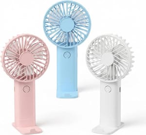 3-Pack Mini USB Handheld Fans, 3-Speed, Portable Pocket Size