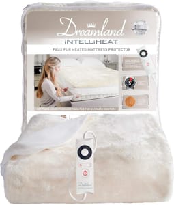 Dreamland Intelliheat Faux Fur Electric Mattress Protector,