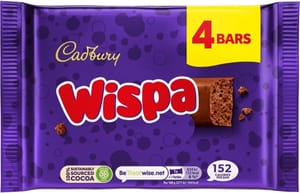 Cadbury Wispa Bar 4 X 27.9 G (Pack of 1) - £1.42 S&S