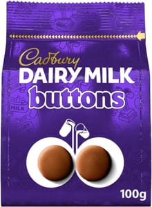 Cadbury Dairy Milk Buttons, Creamy Chocolate, 100 G - £1.23 S&S