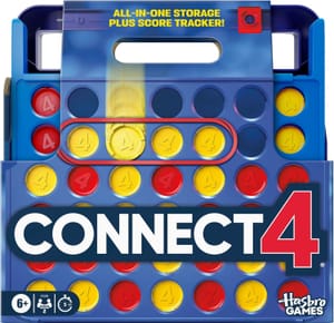 Official Hasbro Games Connect 4 Game (2025 Edition) | All-in-1 Storage