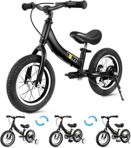 YBIKE 2-in-1 Balance Bike for Kids 2-7, 12-16in, with Brake