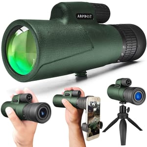 ARPBEST 25x50 Monocular with Smartphone Holder and Tripod