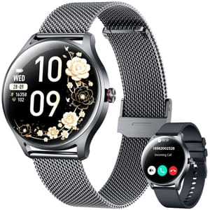 DEAL STACK - Women's Smartwatch with Call 1.27'' IPS round IP68 Android/iOS