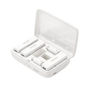 BOYA BOYALINK Wireless Lapel Mic with Dual Lavalier Mics iPhone/Android