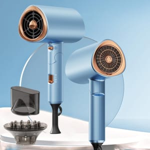 Ionic 2000W Hair Dryer with Cold Air, Diffuser, Concentrator, Anti-Frizz